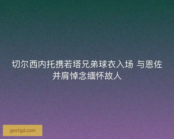 切尔西内托携若塔兄弟球衣入场 与恩佐并肩悼念缅怀故人