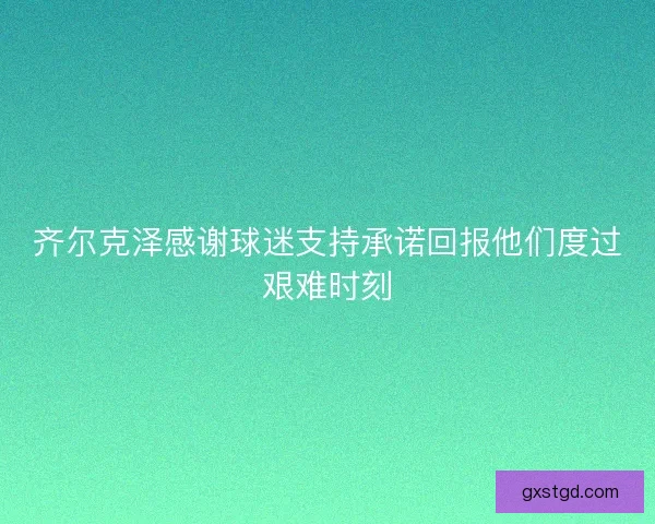 齐尔克泽感谢球迷支持承诺回报他们度过艰难时刻